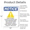 Signmission Food Allergy Notice, 10 in W x Rectangle, Aluminum OS-2PACK-NS-A-1014-V-12813 - alternate 5